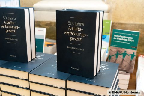 Cover des Buchs 50 Jahre ArbVG