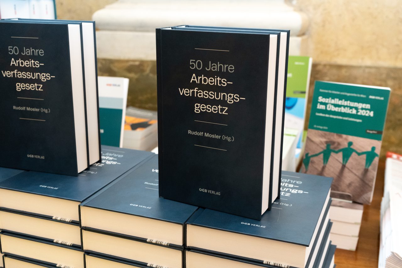 Cover des Buchs 50 Jahre Arbeitsverfassungsgesetz