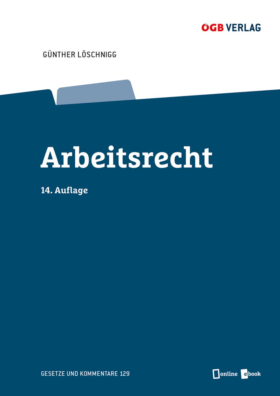 Buchcover "Arbeitsrecht" von Günther Löschnigg