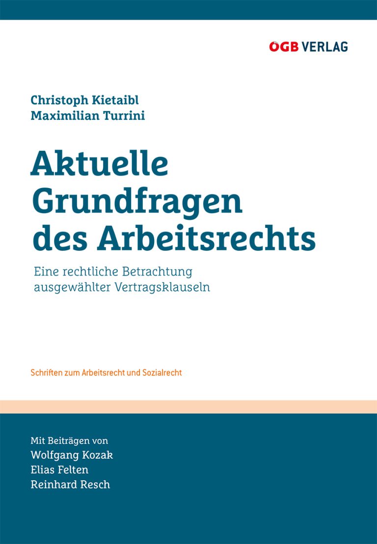 Buchcover "Aktuelle Grundfragen des Arbeitsrechts"