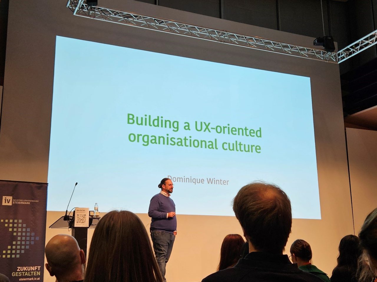 Präsentation "Building a UX-oriented organisational culture" beim World Usability Congress in Graz