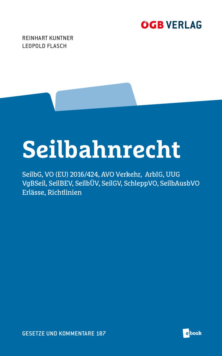 Buchcover "Seilbahnrecht"